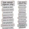 CEPEWA Wandbild Lebenseinstellung 15x41cm, weiß Produktbild-Vorschau 7