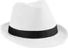 Cappello Fedora - Colore: Bianco/Nero - Taglia: L/XL Anteprima dell’immagine prodotto 1