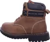 A side view of a brown leather boot. Anteprima dell’immagine prodotto