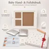 Baby Hand- & Fußabdruck Bilderrahmen Set – Erinnerungen für Produktbild-Vorschau 4