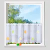 heimtexland ® Scheibengardine Voile Stickerei Blumen Deko Produktbild-Vorschau 2