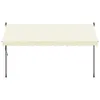 vidaXL Markise Einziehbar Creme 350x150 cm Stoff und Stahl Produktbild-Vorschau 3