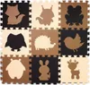 Aga Kontrastné penové Puzzle 85 cm x 85 cm 9 dielov Hnedé Náhľad obrázku produktu 8