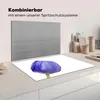 KitchenYeah© Herdabdeckplatte Blaue Tulpe mit Wassertropfen Produktbild-Vorschau 3