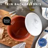 Römertopf Brotbacktopf rund, weiß MEDI Produktbild-Vorschau 3