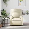 vidaXL Massagesessel Creme Kunstleder Produktbild-Vorschau 3