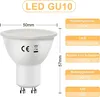 ZMH 10ER LED Leuchtmittel GU10 6W Warmweiß Abstrahlwinkel Produktbild-Vorschau 2