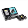 A Makita battery charger and a battery are shown on a white background. Produktbild-Vorschau