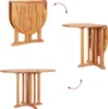 A collage showing a wooden folding table in different configurations. Podgląd zdjęcia produktu