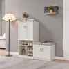 Schuhschrank 'Løten' Schuhregal 120 x 37 x 120 cm mit 4 Produktbild-Vorschau 1
