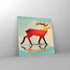 Bilder auf glas - Hirsch Illustration modern Grafik - Produktbild-Vorschau 4