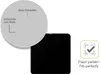 A product image showing a screen protector for a foldable phone, with a close-up diagram illustrating its coverage and a checkmark icon indicating a perfect fit. Produktbild-Vorschau