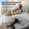 Björn&Schiller Rückenkissen grau, 70 cm - Lesekissen für Produktbild-Vorschau 2