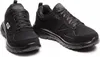 A pair of black Skechers sneakers shown from two different angles against a white background. Anteprima dell’immagine prodotto