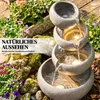 Springbrunnen Outdoor aus Kunstharz 4-stufig Gartenbrunnen Produktbild-Vorschau 7