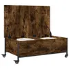 vidaXL salontafel met wielen, gerookt eikenhout, 91x55x34 Productafbeelding-voorbeeld 5