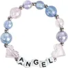 A bracelet with letter beads spelling 'ANGEL' and colorful beads. Anteprima dell’immagine prodotto