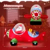 COSTWAY 220 cm Aufblasbarer Weihnachtsmann, Weihnachtsdeko Produktbild-Vorschau 2