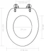 vidaXL Sièges de toilette 2 pcs. avec couvercle MDF design Voir les images du produit 7