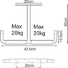 2 Deckenhaken 42x30x13cm | Deckenhalter Garage | Produktbild-Vorschau 3