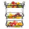 Obstkörbe 3-stufig Gemüsekorb Mit Bananenhaken für Obst Produktbild-Vorschau 7