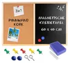 Creative Home 60 x 40 cm 2in1 Krijt Magnetisch Bord Kurk Productafbeelding-voorbeeld 1