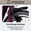 Agon Axis E-Bike 26 Zoll Citybike Damen Herren 140 - 165 cm Produktbild-Vorschau 7