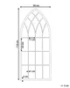 BELIANI Wandspiegel Grau 50 x 115 cm Metall mit Glas Produktbild-Vorschau 3