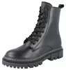 TAMARIS Damen Stiefelette gefüttert schwarz Glattleder - Produktbild-Vorschau 1