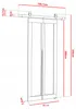 KierMoebel Schiebetür Komplettset QUDIO M1 Weiß 66x205x3,2 Produktbild-Vorschau 7
