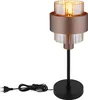 Globo Lighting Tischleuchte Metall schwarz matt, Glas Produktbild-Vorschau 5