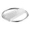 A white and silver lid for a pot or pan, shown from a slightly elevated angle on a white background. Produktbild-Vorschau