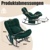 A diagram showing the dimensions of a rocking chair. Produktbild-Vorschau