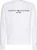 Tommy Hilfiger Tommy Logo Sweatshirt Bílý Náhled obrázku produktu 6