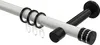 Interdeco Gardinenstange / Vorhangstange Weiß / Schwarz, Produktbild-Vorschau 1