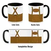 Lederhosen-Motiv Kaffeebecher Schwarz Produktbild-Vorschau 4