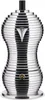 A studio shot of a silver and black espresso coffee maker. Produktbild-Vorschau