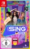 The image is a game box cover for 'Let's Sing 2026' on Nintendo Switch, featuring three artists and promotional text. Produktbild-Vorschau