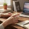 Herz Drehring aus Edelstahl – Anti-Stress Ring mit Produktbild-Vorschau 6