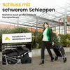 Einkaufstrolley klappbar mit Lufträdern 45 kg – Produktbild-Vorschau 3