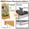 GOPLUS Blumenkasten mit Rankgitter, Hochbeet mit Spalier, Produktbild-Vorschau 4