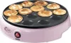 A pink retro-style poffertjes maker with mini pancakes on the cooking plate. Anteprima dell’immagine prodotto