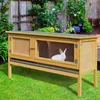 PawHut: gabbia per conigli in legno con tetto apribile e 2 Anteprima dell’immagine prodotto 10
