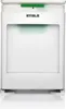 A white waste sorter with a green accent on a white background. Produktbild-Vorschau