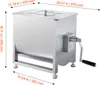 SucceBuy Manueller Fleischmischer 80L Festtank für Wurst- Produktbild-Vorschau 8