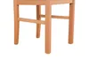 The image shows the lower part of a wooden chair, focusing on its legs and frame. Produktbild-Vorschau