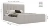 Polsterbett 140x200 Valetta - Doppelbett Bouclé - Produktbild-Vorschau 7