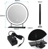 Heilmetz Schminkspiegel mit Beleuchtung Φ48cm Schwarz LED Produktbild-Vorschau 7