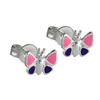 Ohrstecker Ohrring 8mm Kinderohrring Schmetterling Produktbild-Vorschau 1