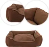 lionto Katzenkissen modernes Bett mit Plüsch-Innenfläche & Produktbild-Vorschau 3